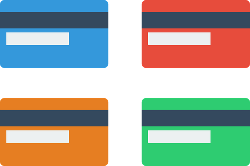 遺言書作成前に口座整理を勧めるブログ記事における、キャッシュカードのイメージ図
